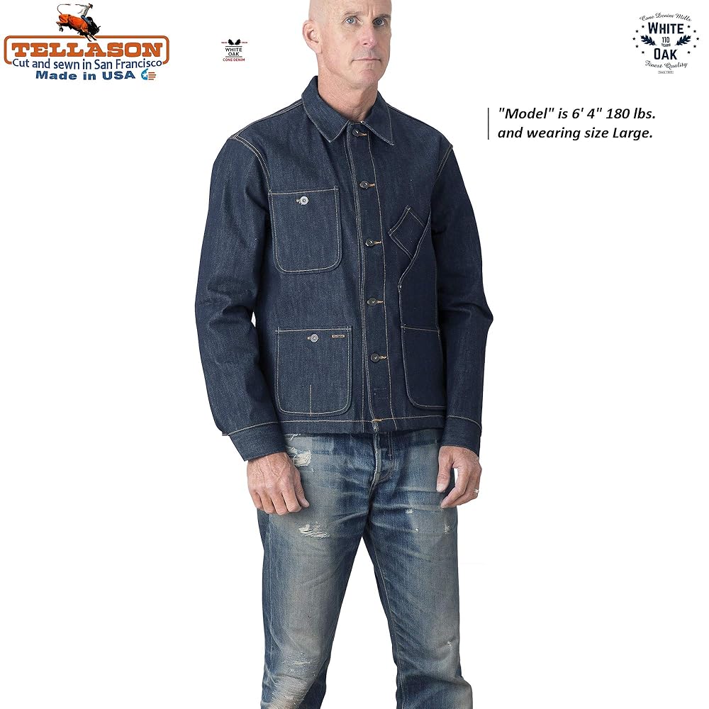 ジャケット・アウター TELLASON STOCK DENIM COVERALL JACKET Tellason Stock Coverall Jacket | Go From Work to Hardcore